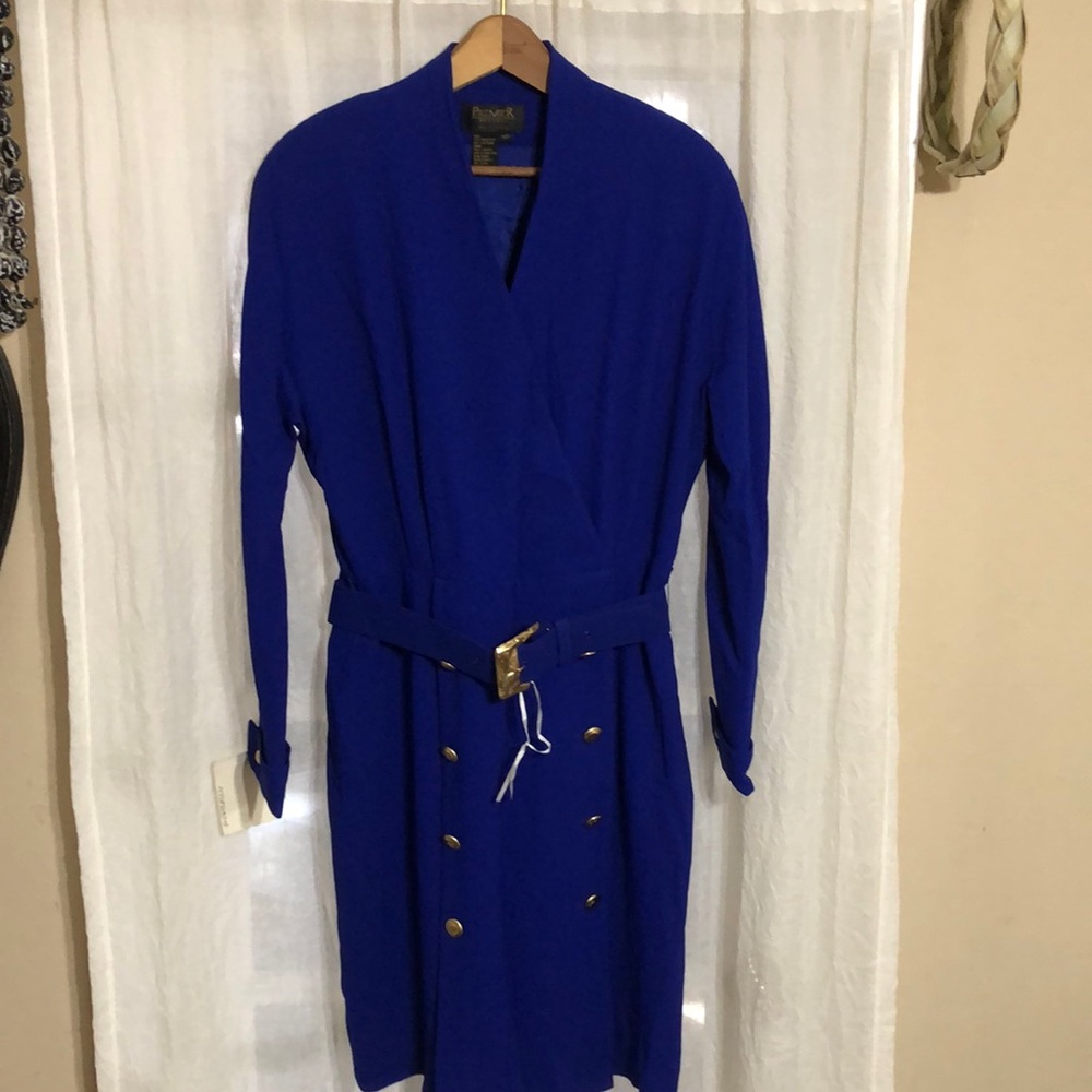 Vintage Nordstrom Blue Wrap Dress